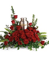 Forever In Our Hearts Cremation Tribute Fresh Arrangement