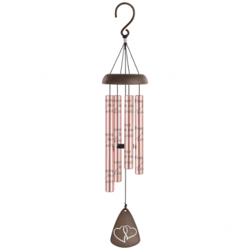 Forever in our hearts Rose gold Windchimes