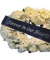 "Forever in our Hearts" sash Funeral Sashes