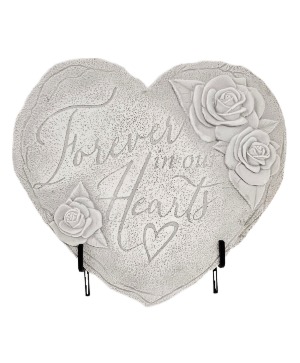 Forever In Our Hearts Stone With Easel