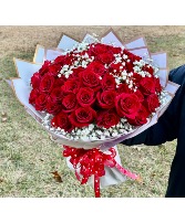 Forever in Red Hand-Tied Bouquet