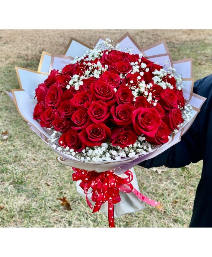 Forever in Red Hand-Tied Bouquet
