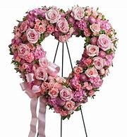 Forever Loved Heart Funeral Wreath