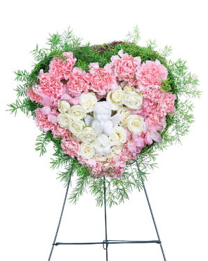 Forever Our Angel Standing Heart Sympathy in Nevada, IA | Flower Bed Forever Our Angel Standing Heart Sympathy in Nevada, IA | Flower Bed