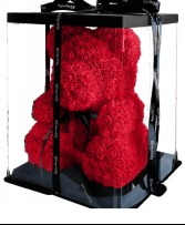 Luxury Forever Red Rose Bear 14 Inches w/ Lights  Love