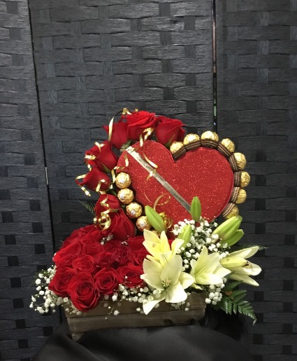 Forever Rocher Container Arrangement