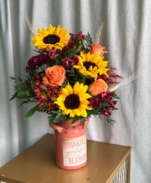 NOVEMBER SPECIAL FOREVER THANKFUL FLOWER ARRANGEMENT
