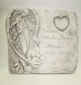 Forever with Angels With Easel Memorial Stone