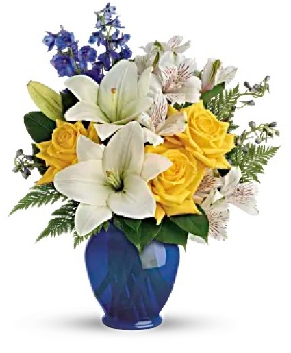 Forget the Blues Bouquet vase
