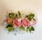 Four Pink Rose Corsage 