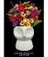 Foxy Blooms  Fresh cut flowers in a ceramic container