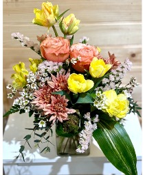 *April Special* Foxy Foxtrot Tulips Arrangement Powell Florist Exclusive