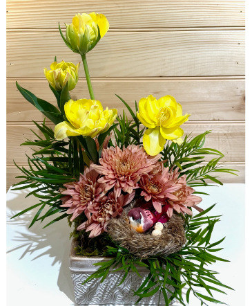 Foxy Nest Arrangement April Special Powell Florist Exclusive in Powell, TN | Powell Florist Knoxville Foxy Nest Arrangement April Special Powell Florist Exclusive in Powell, TN | Powell Florist Knoxville