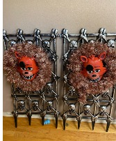 foxy wreaths 5 nites at freddys 2 only wreath created in store  sold as each