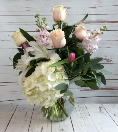 Fragrant Blush Pink Arrangemnt