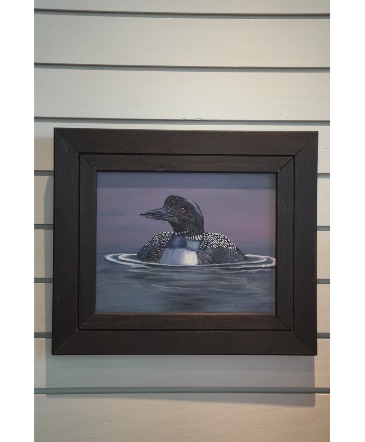 Framed Loon  Acrylic on Canvas Board  in South Milwaukee, WI | PARKWAY FLORAL INC.