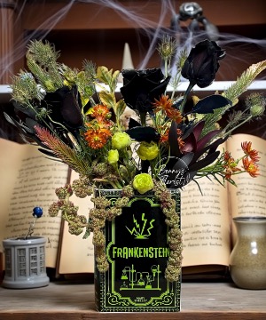 Frankenstein  Book Vase