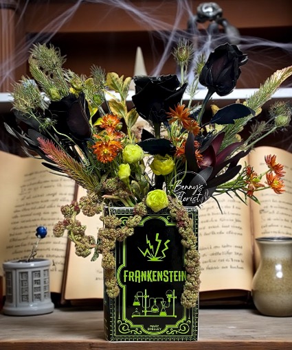 Frankenstein  Book Vase