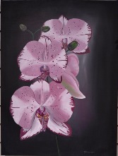Freckled Orchids  Acrylic on Canvas 