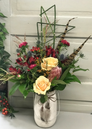 Free Bird Vase Arrangement In Libby Mt Libby Floral Gift