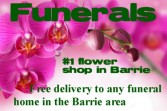 FREE DELIVERY to any funeral home in Barrie No service fees