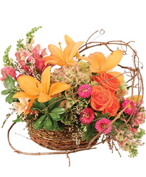 Free Spirit Garden Basket Arrangement