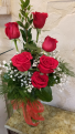 Freedom Red Rose Half Dozen 