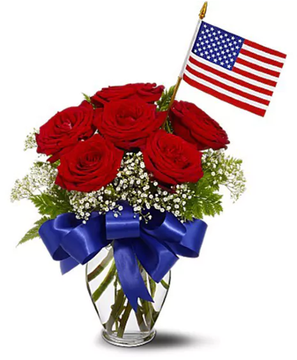 Freedom Roses Arrangement
