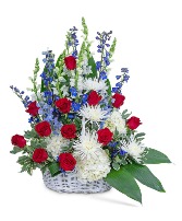 Freedom Tribute Basket Sympathy