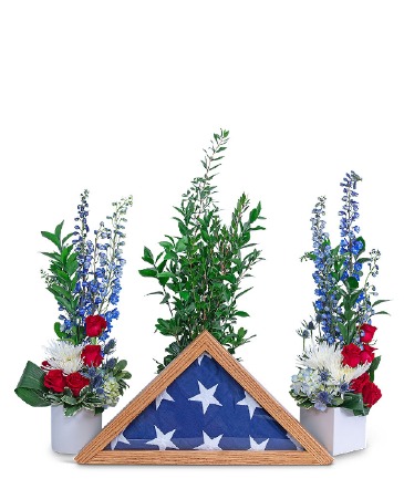 Freedom Tribute Sympathy in Nevada, IA | Flower Bed