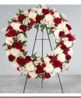 Freedom Wreath standing spray and wreaths