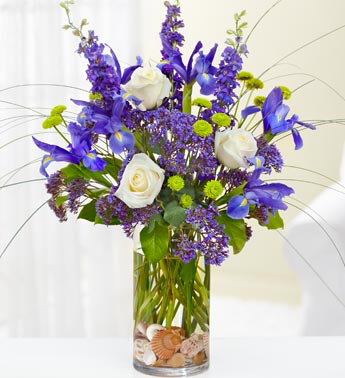 French Blue Floral Arrangement