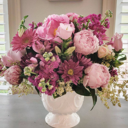 French Peony Urn