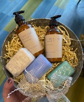 French Soap and Mango Butter Lotion Basket Gift Basket