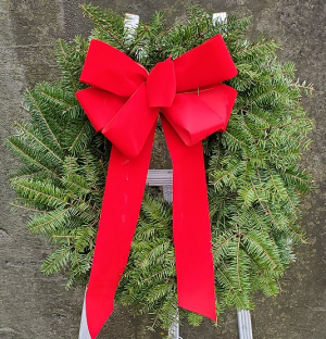 Fresh 10" Wreath Holiday Outdoor