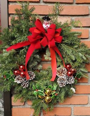 Fresh 12" Wreath Outdoor Decorations