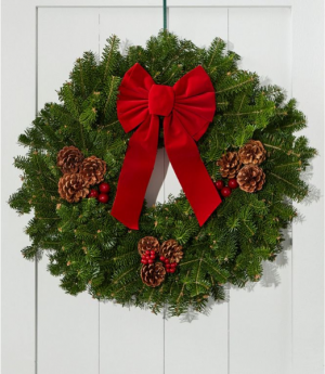 Fresh 24" Wreath Outdoor Decorations