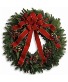 FRESH BALSM WREATH DRESSED WITH BOW 