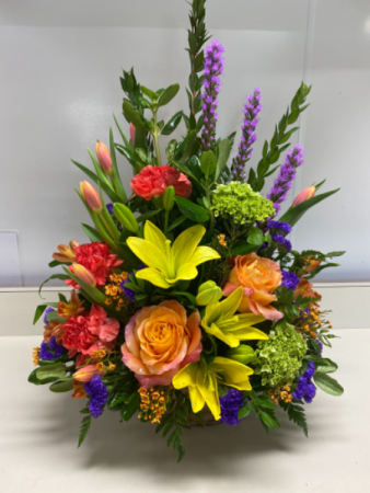 Fresh Colorful Basket Fresh In Monticello In Roberts Floral Gifts