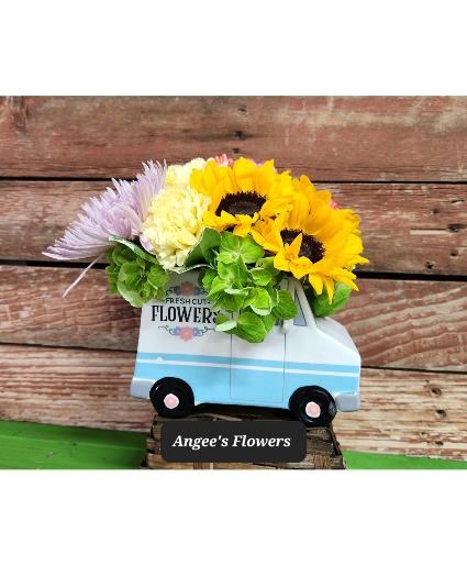 Fresh Cut Flowers! Flower Truck Fresh Floral Arrangement 
