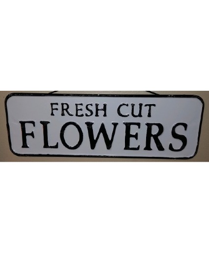 Fresh Cut Flowers Sign 