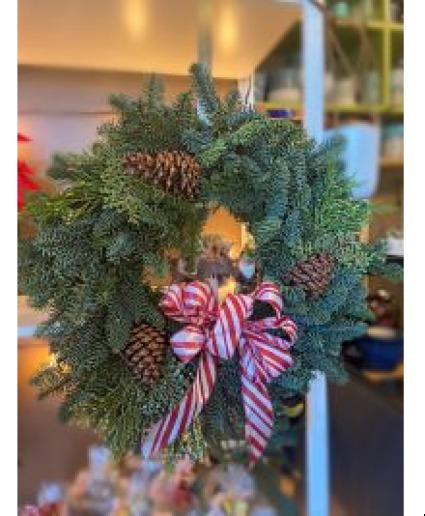 Fresh Evergreen & Pine Cone Wreath Wreath