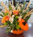 Fresh Fall Floral Gift in Keepsake Pumpkin with lid 