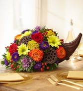 Fresh Flower Cornucopia