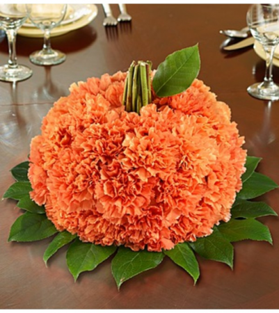 Fresh Flower Pumpkin Arrangement