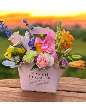 fresh flowers box  