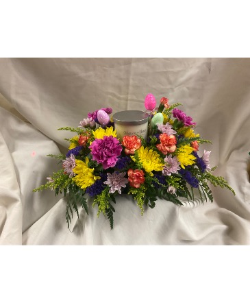 Fresh Flowers with candle centerpiece  Fresh flowers with candle in Fairfield, OH | NOVACK-SCHAFER FLORIST