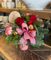 Fresh Greens Timeless Arrangement - Red 