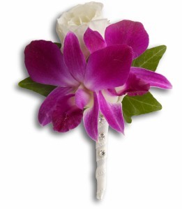 Fresh in Fuchsia Boutonniere H2031A
