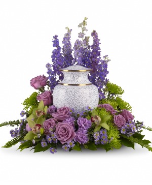 Fresh Lavender Urn Wrap Urn Wreath